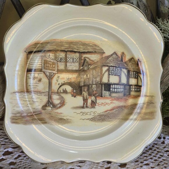 LANCASTER Square Plate "The Jolly Drover" - Picture 2 of 9
